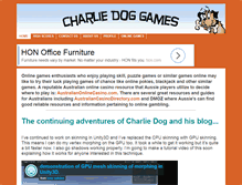 Tablet Screenshot of charliedoggames.com